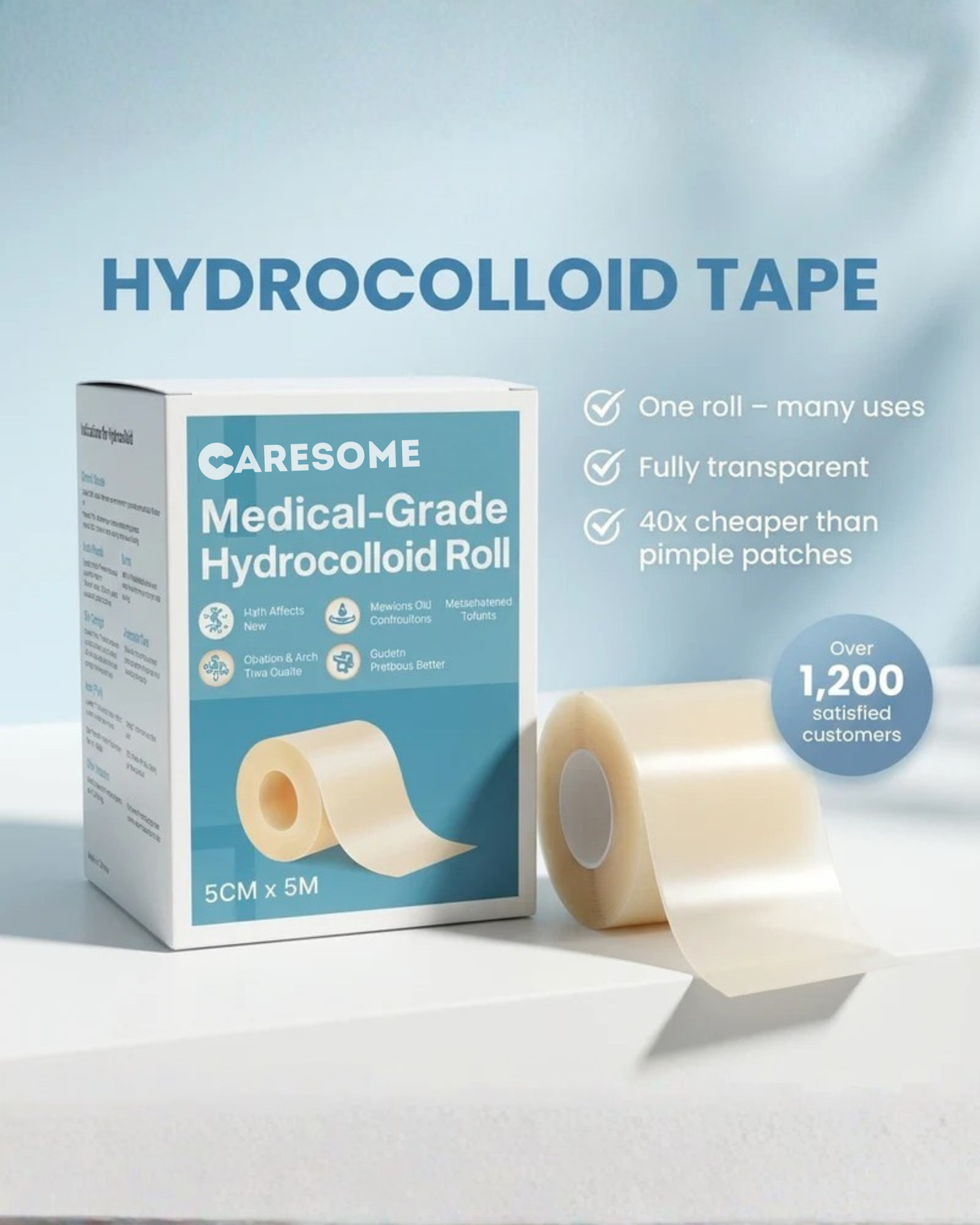 Caresome Hydrocolloid Roll For Acne & Scarring